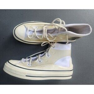 Men Size 7.5  Women 9.5 - Converse Chuck 70 Utility High Hybrid Function - Egret